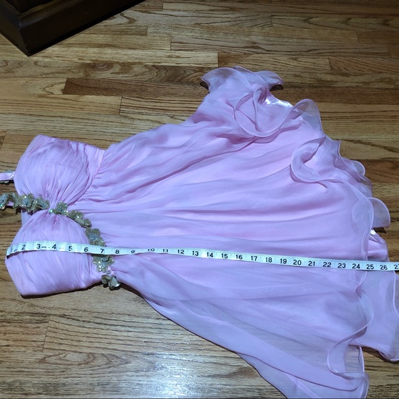 La Femme - Chiffon Cocktail Dress - Picture 6 of 7